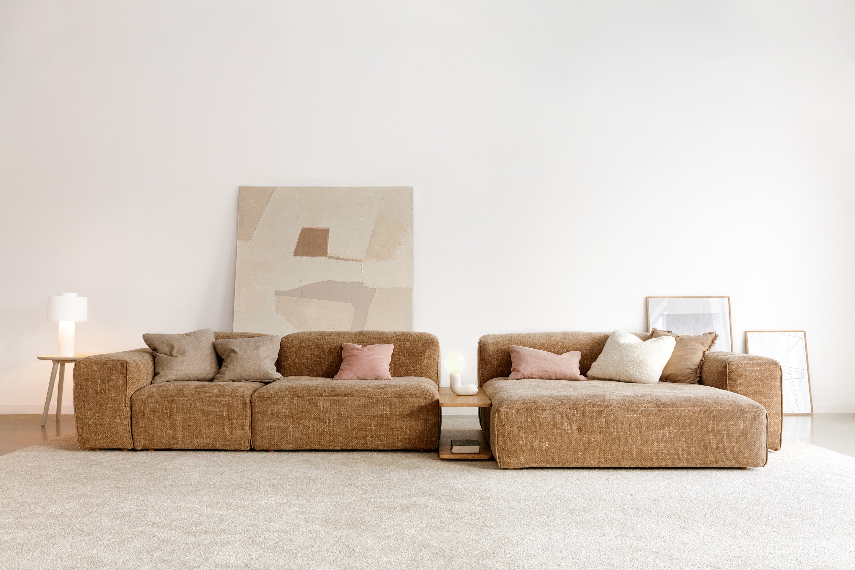 edda sofa in brown