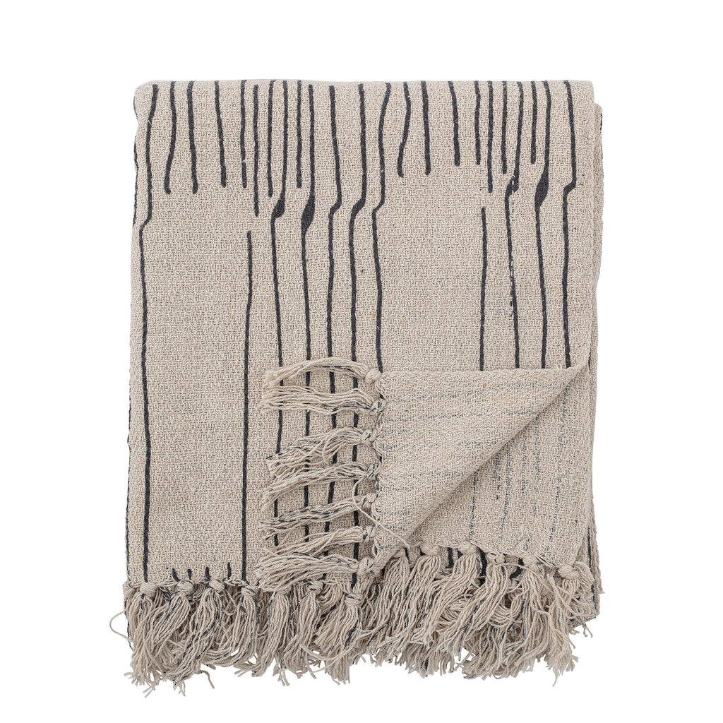 Celly Throw, Nature, Recycled Cotton