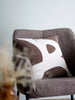 Ebrar Cushion, Brown, Cotton
