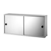 String Cabinet with Sliding Mirror Door