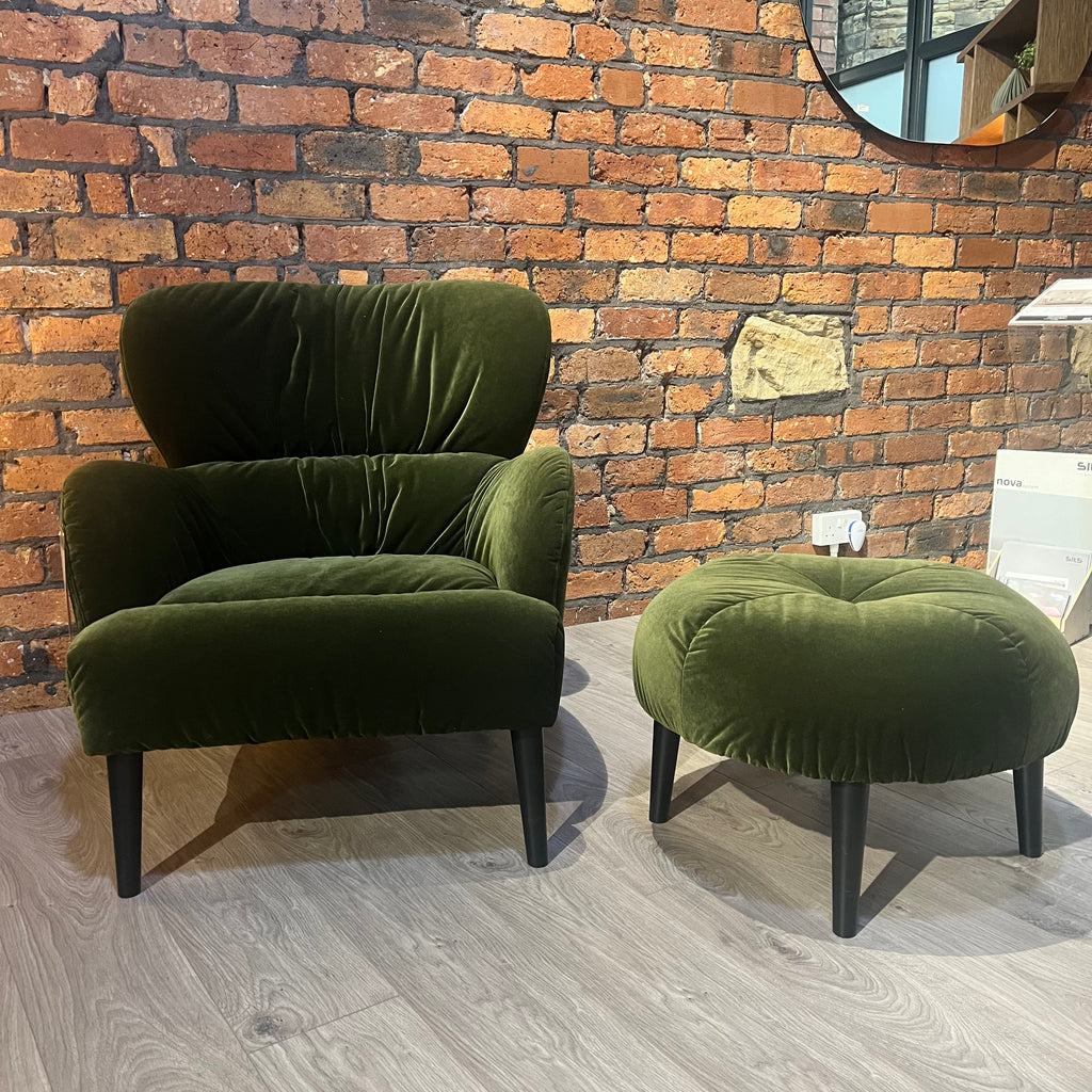 ROSS ARMCHAIR & FOOTSTOOL