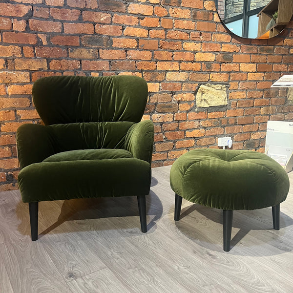 ROSS ARMCHAIR & FOOTSTOOL