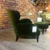 ROSS ARMCHAIR & FOOTSTOOL