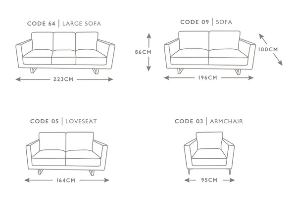 Milan XL 3 Seater