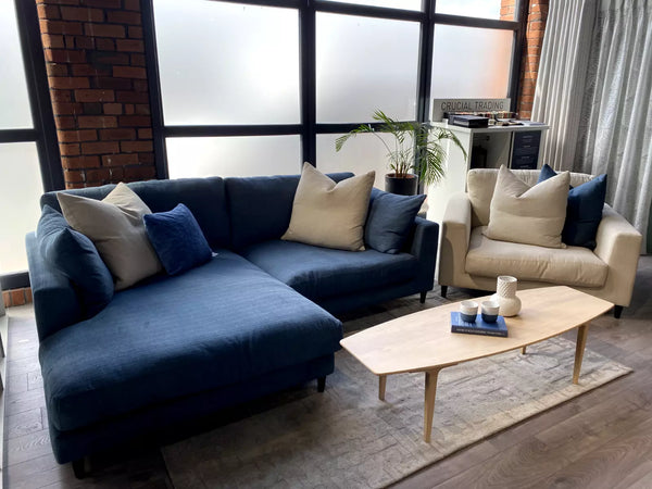 HUDSON 4 SEATER CHAISE & ARMCHAIR