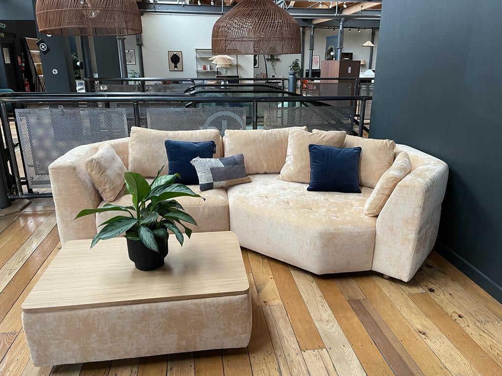 CLEO CHAISE SOFA & FOOTSTOOL