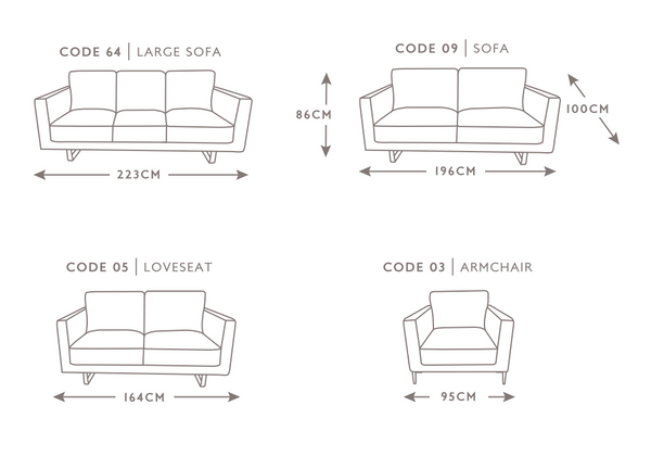 Milan 3 Seater