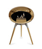 Le Feu Ground Low Fireplace - Chromed Rose Gold