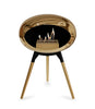 Le Feu Ground Low Fireplace - Chromed Rose Gold