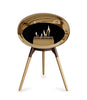Le Feu Ground Low Fireplace - Chromed Rose Gold