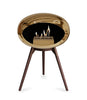 Le Feu Ground Low Fireplace - Chromed Rose Gold
