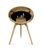 Le Feu Ground Low Fireplace - Chromed Rose Gold