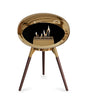 Le Feu Ground Low Fireplace - Chromed Rose Gold