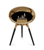 Le Feu Ground Low Fireplace - Chromed Rose Gold