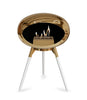 Le Feu Ground Low Fireplace - Chromed Rose Gold