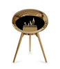 Le Feu Ground Low Fireplace - Chromed Rose Gold
