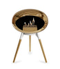 Le Feu Ground Low Fireplace - Chromed Rose Gold