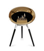Le Feu Ground Low Fireplace - Chromed Rose Gold