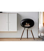 Le Feu Ground Low Fireplace - Black