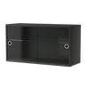 String Cabinet with Sliding Glass Door