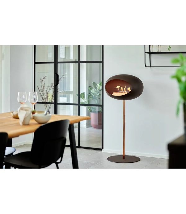 Le Feu Steel High Fireplace - Mocca