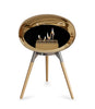 Le Feu Ground Low Fireplace - Chromed Rose Gold