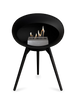 Le Feu Ground Low Fireplace - Black