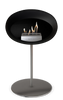 Le Feu Steel Low Fireplace - Black