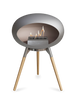 Le Feu Ground Low Fireplace - Nickel