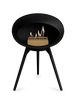 Le Feu Ground Low Fireplace - Black