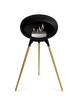 Le Feu Ground High Fireplace - Black