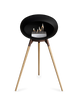 Le Feu Ground High Fireplace - Black