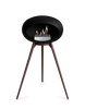 Le Feu Ground High Fireplace - Black