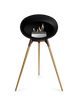 Le Feu Ground High Fireplace - Black