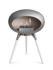 Le Feu Ground Low Fireplace - Nickel