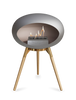 Le Feu Ground Low Fireplace - Nickel