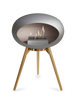 Le Feu Ground Low Fireplace - Nickel