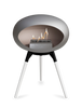 Le Feu Ground Low Fireplace - Nickel