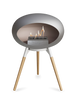 Le Feu Ground Low Fireplace - Nickel