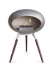 Le Feu Ground Low Fireplace - Nickel