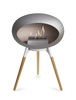 Le Feu Ground Low Fireplace - Nickel