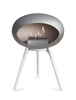 Le Feu Ground Low Fireplace - Nickel