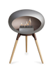 Le Feu Ground Low Fireplace - Nickel