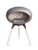Le Feu Ground Low Fireplace - Nickel