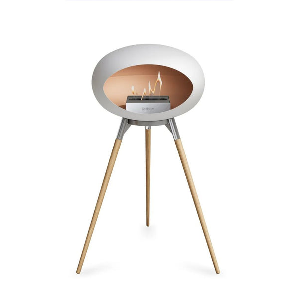 Le Feu Ground High Fireplace - White