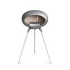 Le Feu Ground High Fireplace - Nickel