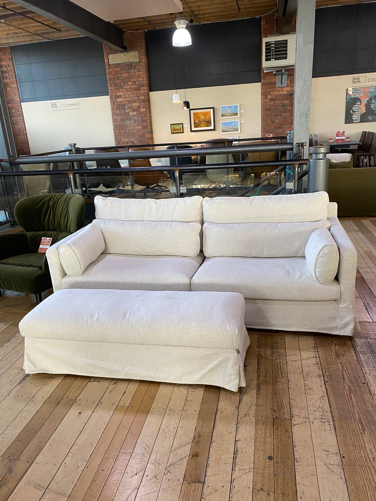 SARA 3 SEATER SOFA & FOOTSTOOL