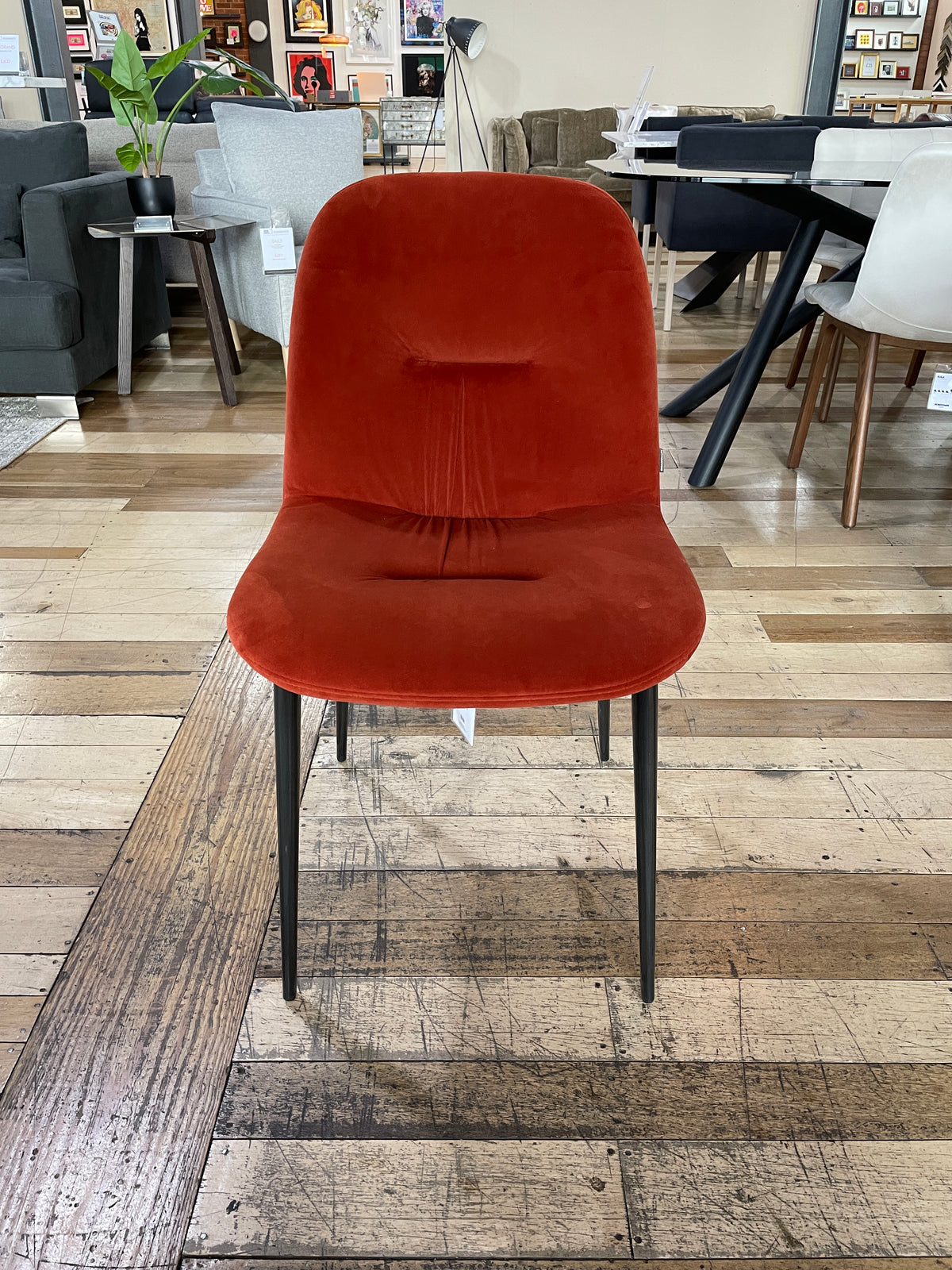 SET OF 6X BONTEMPI CHANTAL DINING CHAIRS Design Quarter Redbrick set-of-6x-bontempi-chantal-dining-chairs-design-quarter-redbrick