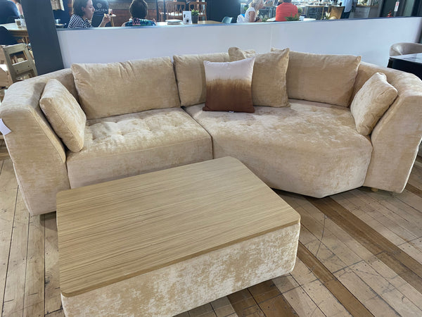 CLEO CHAISE SOFA & FOOTSTOOL