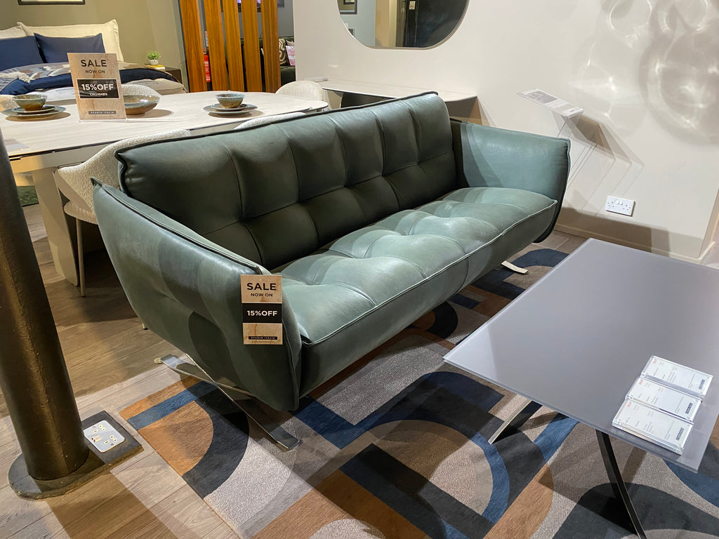 SICILY LARGE 3 SEATER SOFA & FOOTSTOOL